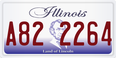 IL license plate A822264