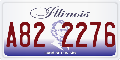 IL license plate A822276