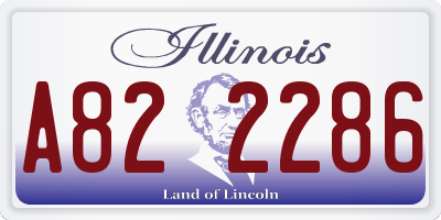 IL license plate A822286