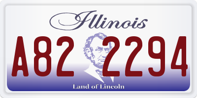 IL license plate A822294