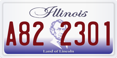IL license plate A822301