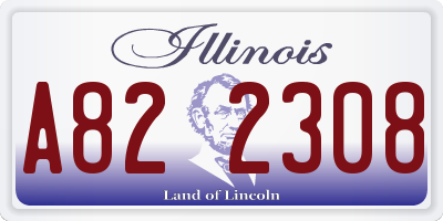 IL license plate A822308