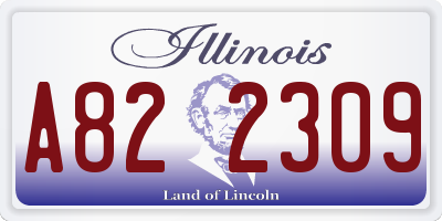 IL license plate A822309