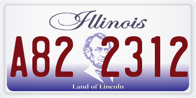 IL license plate A822312