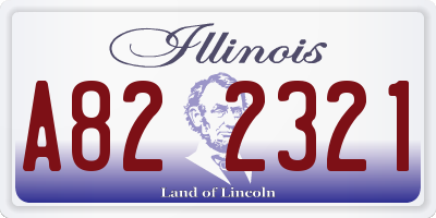 IL license plate A822321