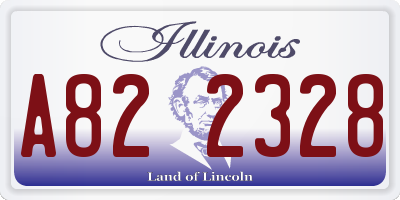 IL license plate A822328