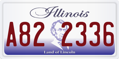 IL license plate A822336