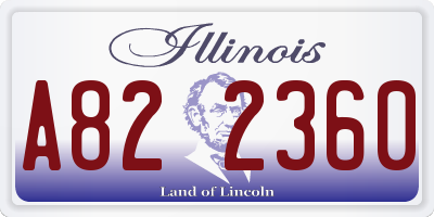 IL license plate A822360
