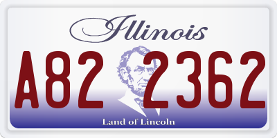 IL license plate A822362