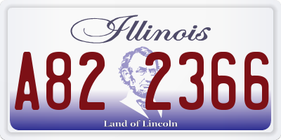 IL license plate A822366