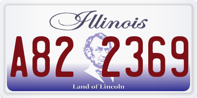 IL license plate A822369