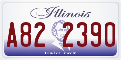 IL license plate A822390