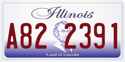 IL license plate A822391
