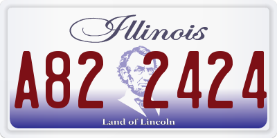 IL license plate A822424