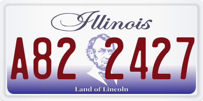 IL license plate A822427