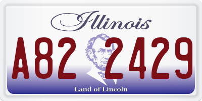 IL license plate A822429