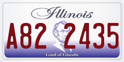 IL license plate A822435