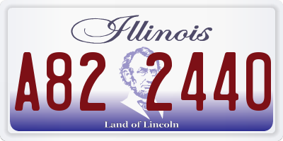 IL license plate A822440