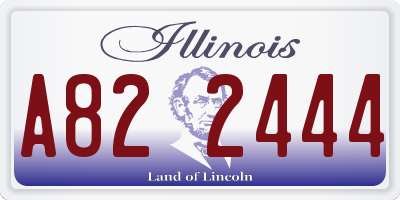IL license plate A822444