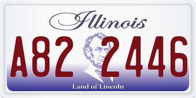 IL license plate A822446