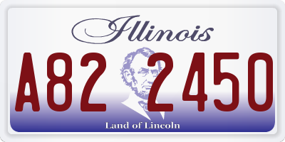 IL license plate A822450