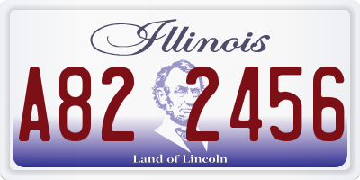 IL license plate A822456
