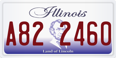 IL license plate A822460