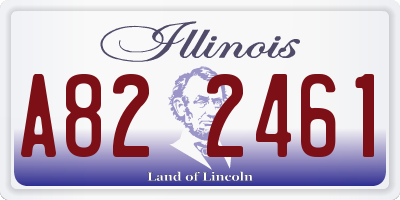 IL license plate A822461
