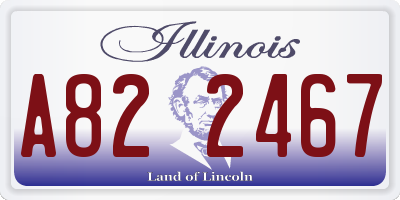 IL license plate A822467