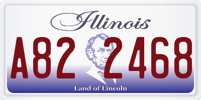IL license plate A822468