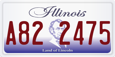 IL license plate A822475