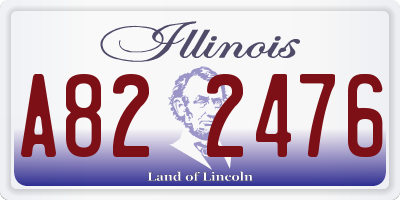 IL license plate A822476