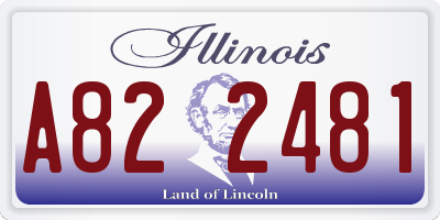 IL license plate A822481