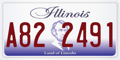 IL license plate A822491
