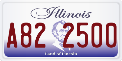 IL license plate A822500