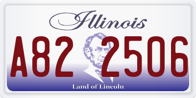 IL license plate A822506