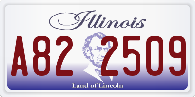 IL license plate A822509
