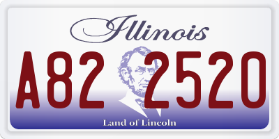 IL license plate A822520