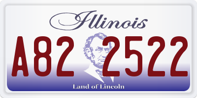 IL license plate A822522