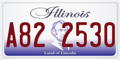 IL license plate A822530