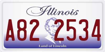 IL license plate A822534