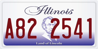 IL license plate A822541
