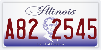IL license plate A822545