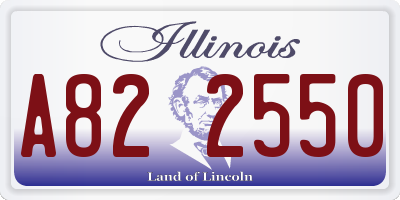 IL license plate A822550