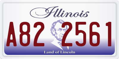 IL license plate A822561