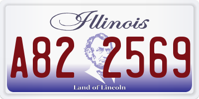 IL license plate A822569
