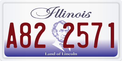 IL license plate A822571