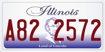 IL license plate A822572