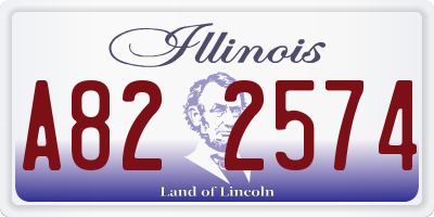 IL license plate A822574