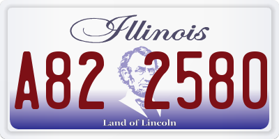 IL license plate A822580